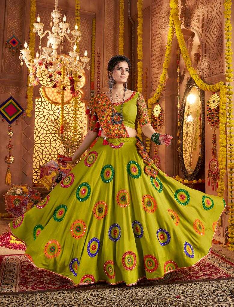 Ynf Viscose RIN202 11011 Lehengas Wedding Collections Festive Collections Wholesale Embroidered Lehenga Mirror Work Lehenga Navratri Chaniya Choli Manufacturer