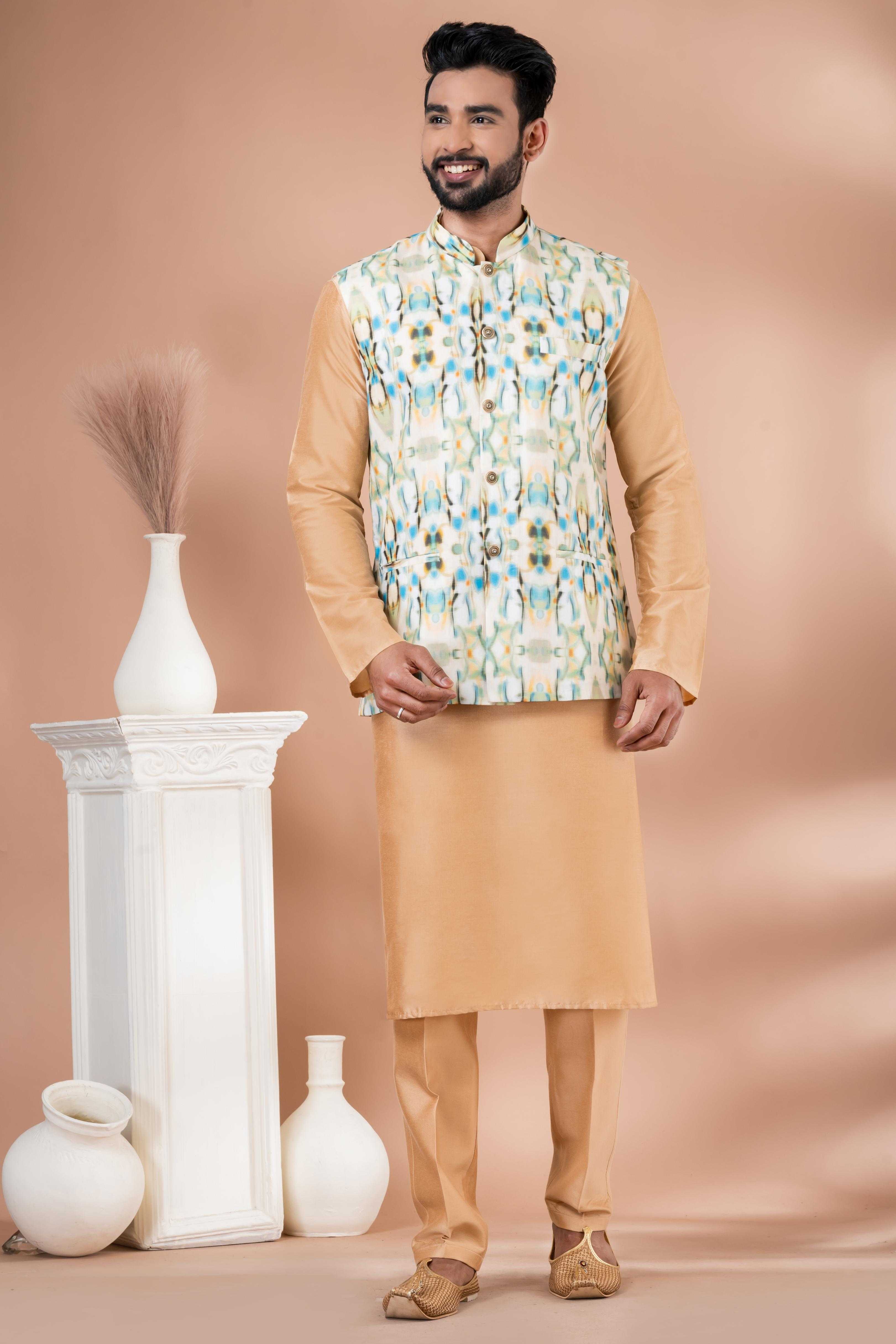 Ynf Viscose RIN223 2343C Mens Wear Wholesale Nehru Jacket Festive & Wedding Coats Modi Jackets Manufacturer
