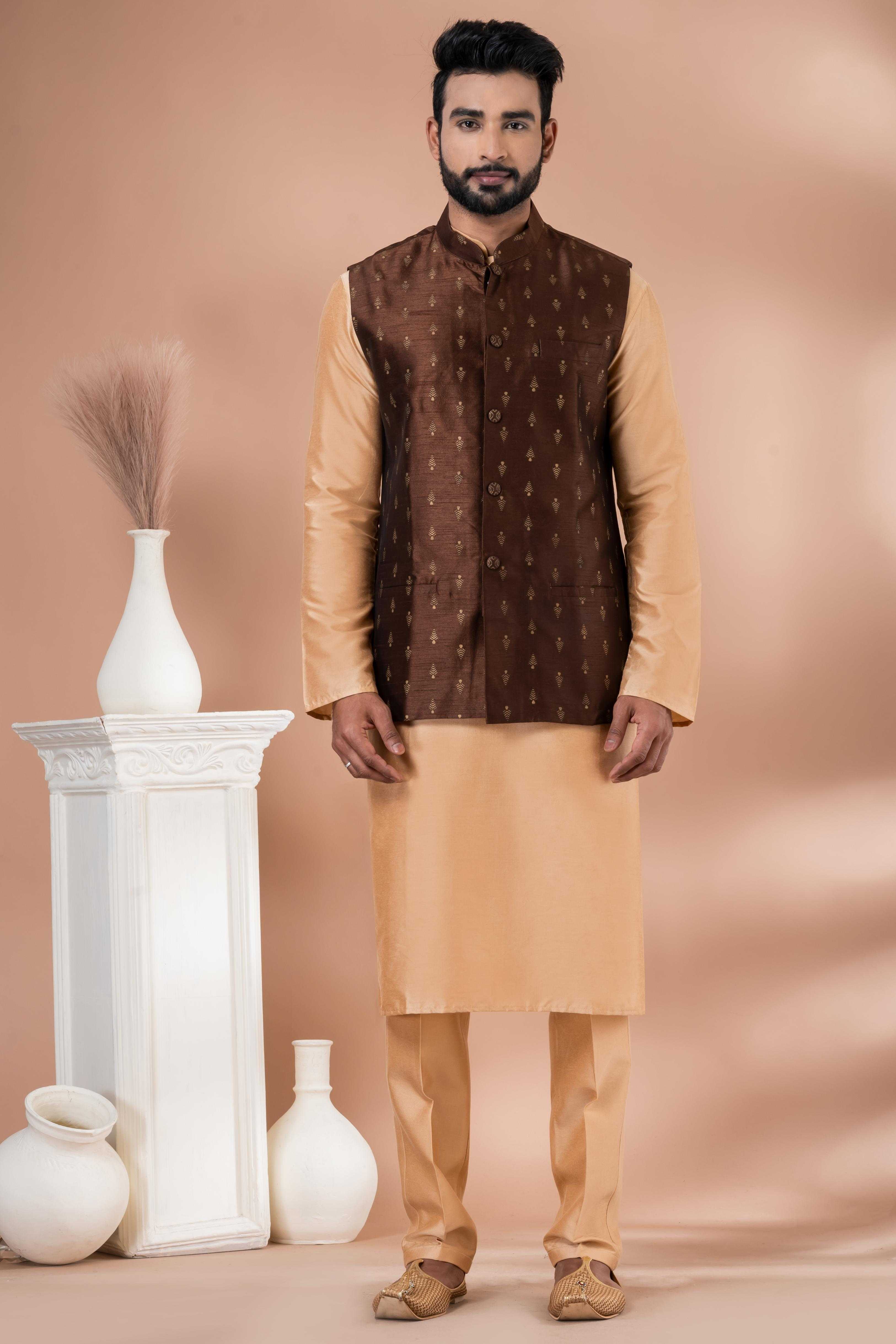 Ynf Viscose RIN223 2344B Mens Wear Wholesale Nehru Jacket Festive & Wedding Coats Modi Jackets Manufacturer