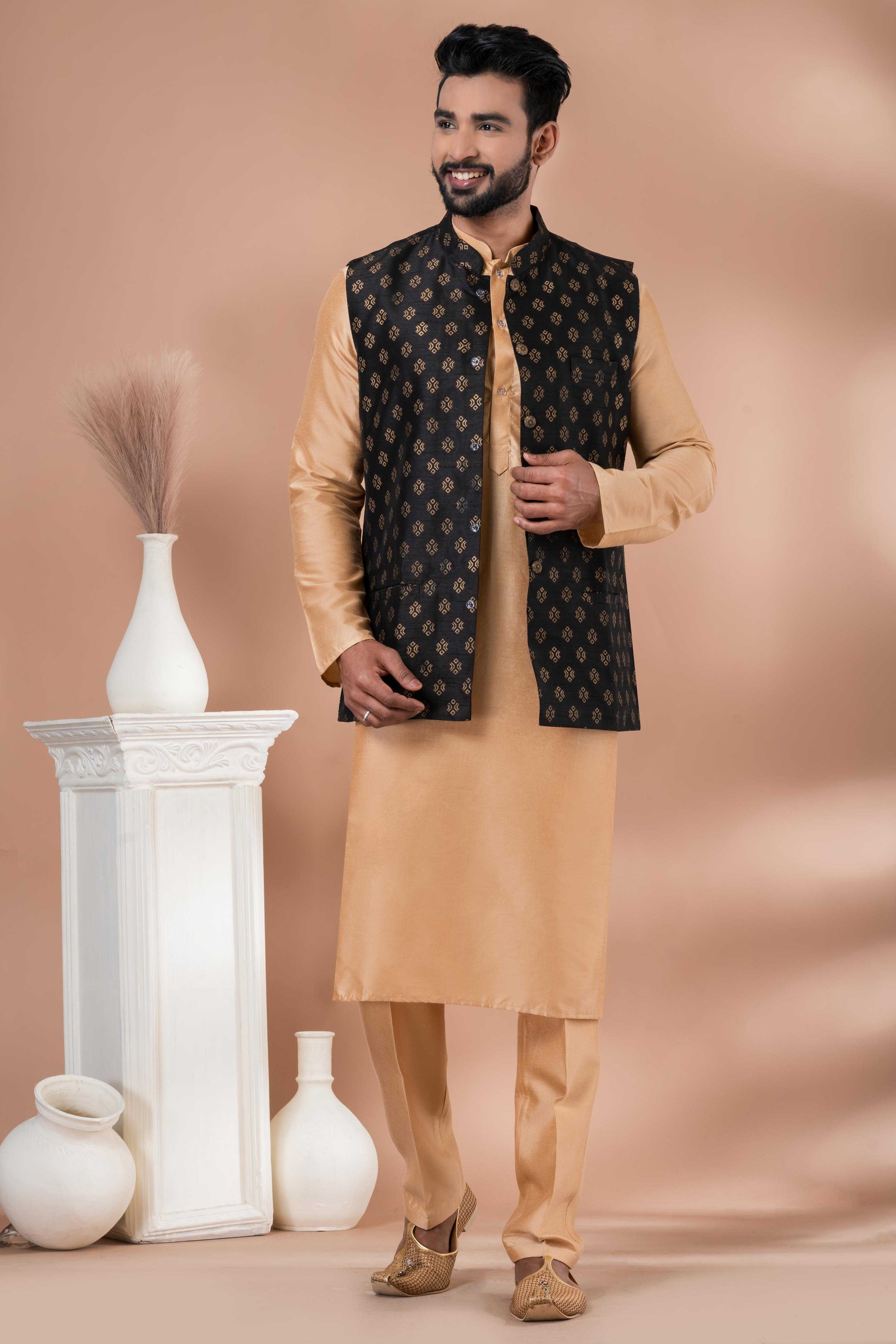 Ynf Viscose RIN223 2347C Mens Wear Wholesale Nehru Jacket Festive & Wedding Coats Modi Jackets Manufacturer