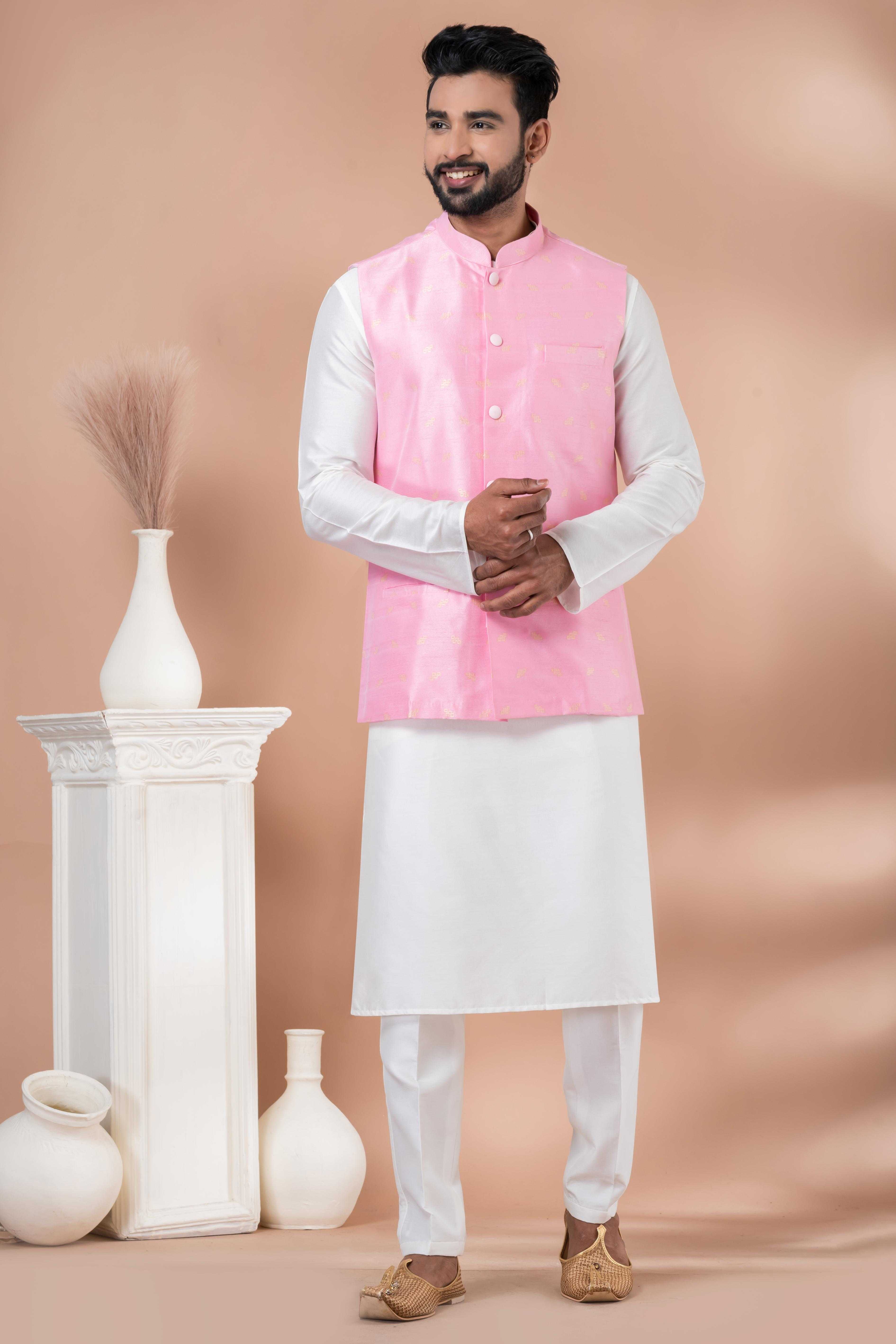 Ynf Viscose RIN223 2349C Mens Wear Festive Collections Wholesale Nehru Jacket Onam Collections Modi Jackets Manufacturer
