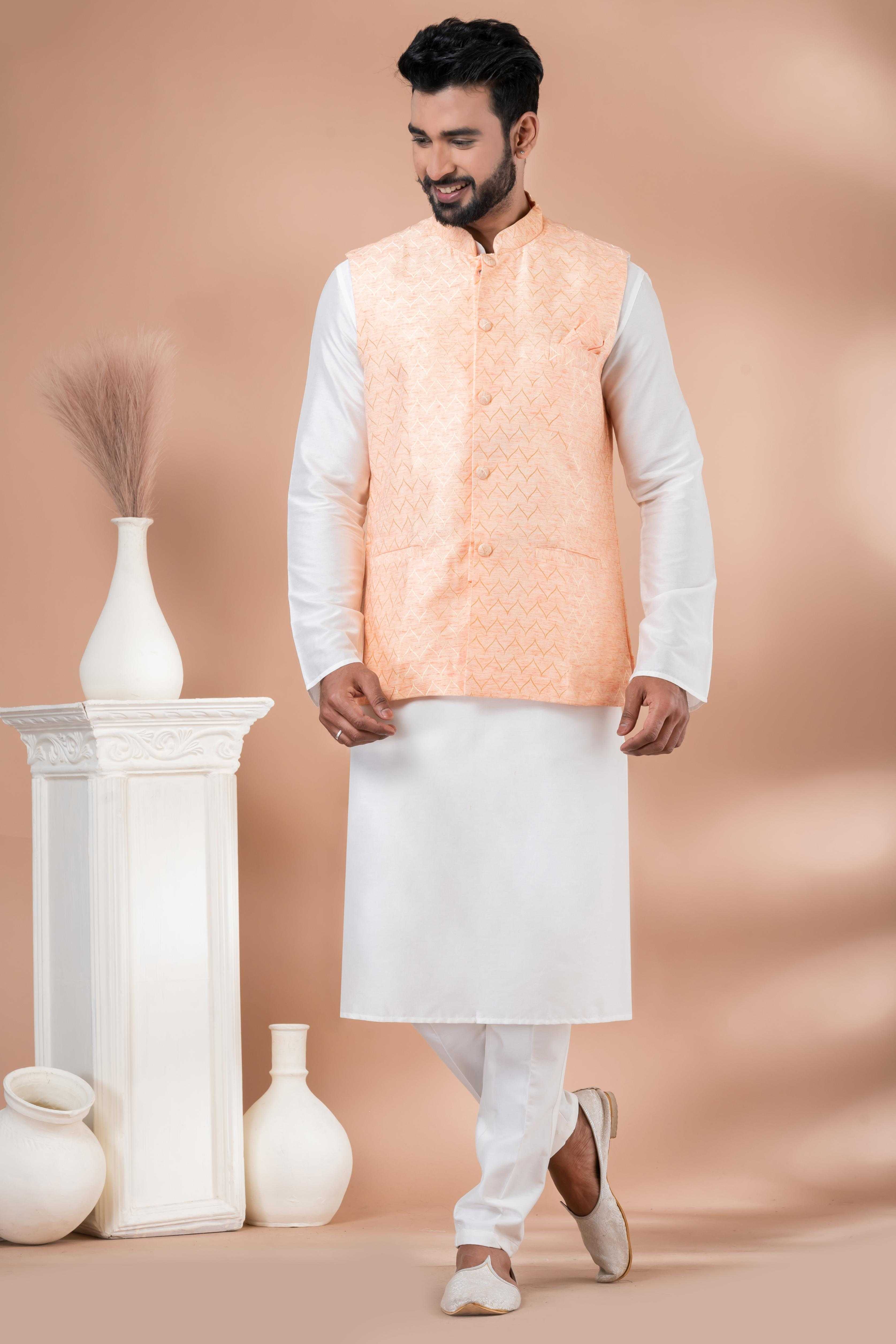 Ynf Viscose RIN223 2354B Mens Wear Festive Collections Wholesale Nehru Jacket Onam Collections Modi Jackets Manufacturer