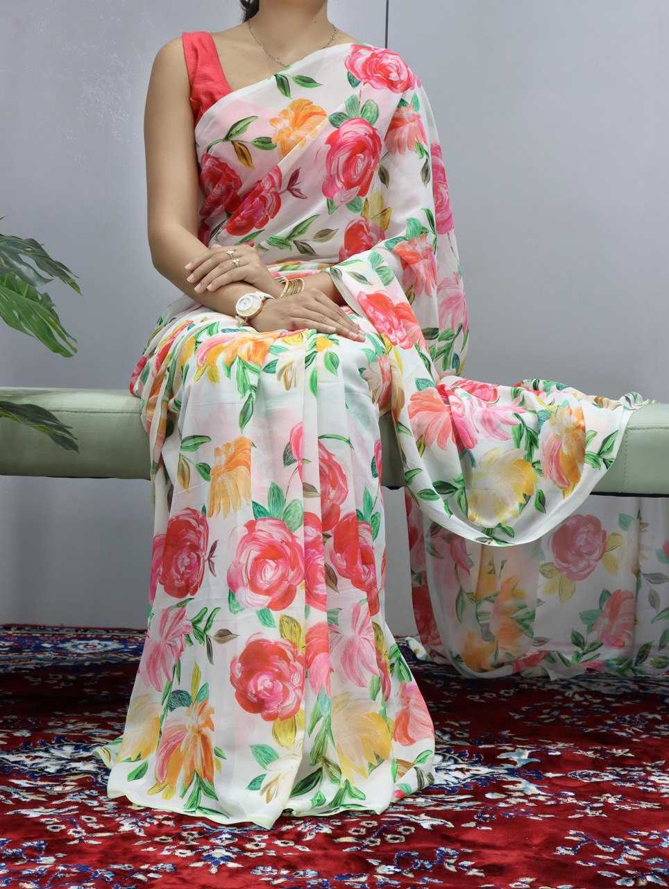 Ynf WEIGHTLESS RIN119 1208 Sarees Wedding Collections Festive Collections Wholesale Printed Sarees Weightless Sarees Sarees With Blouse Manufacturer