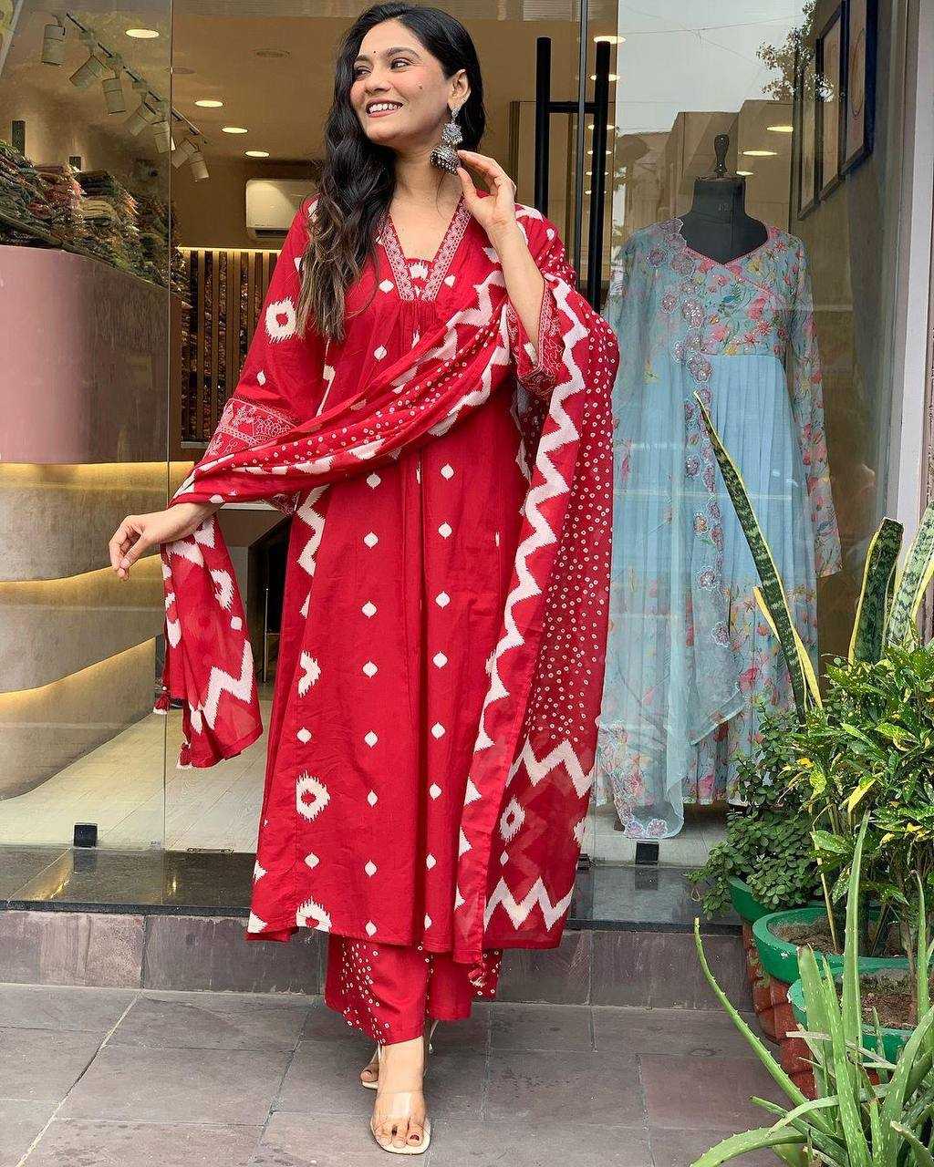 YNF COTTON KESH211 LDY100 SUITS & DRESSES WHOLESALE COTTON ANARKALI LADIES SUIT MANUFACTURER