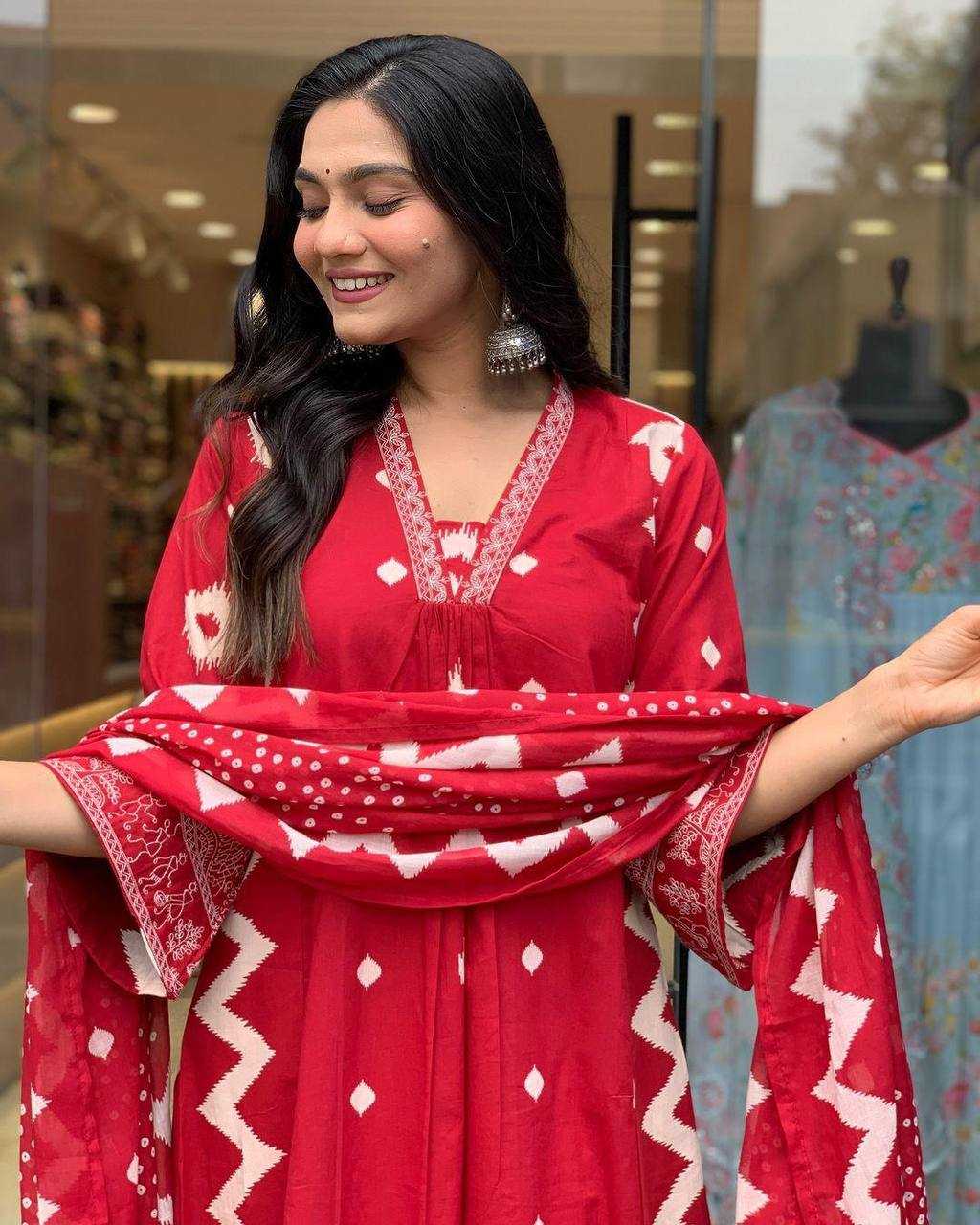 YNF COTTON KESH211 LDY100 SUITS & DRESSES WHOLESALE COTTON ANARKALI LADIES SUIT MANUFACTURER