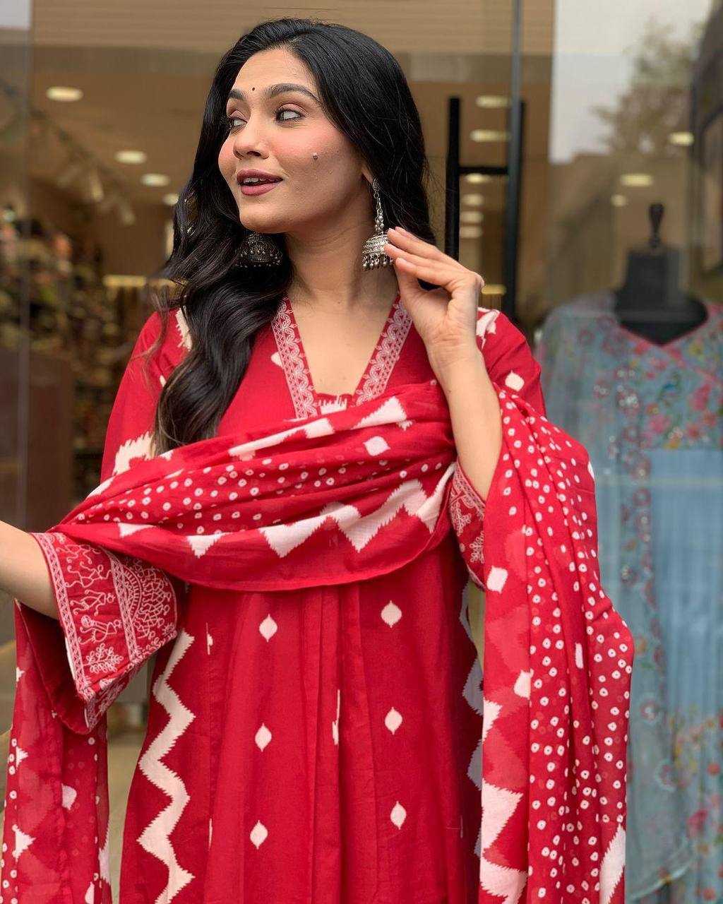 YNF COTTON KESH211 LDY100 SUITS & DRESSES WHOLESALE COTTON ANARKALI LADIES SUIT MANUFACTURER