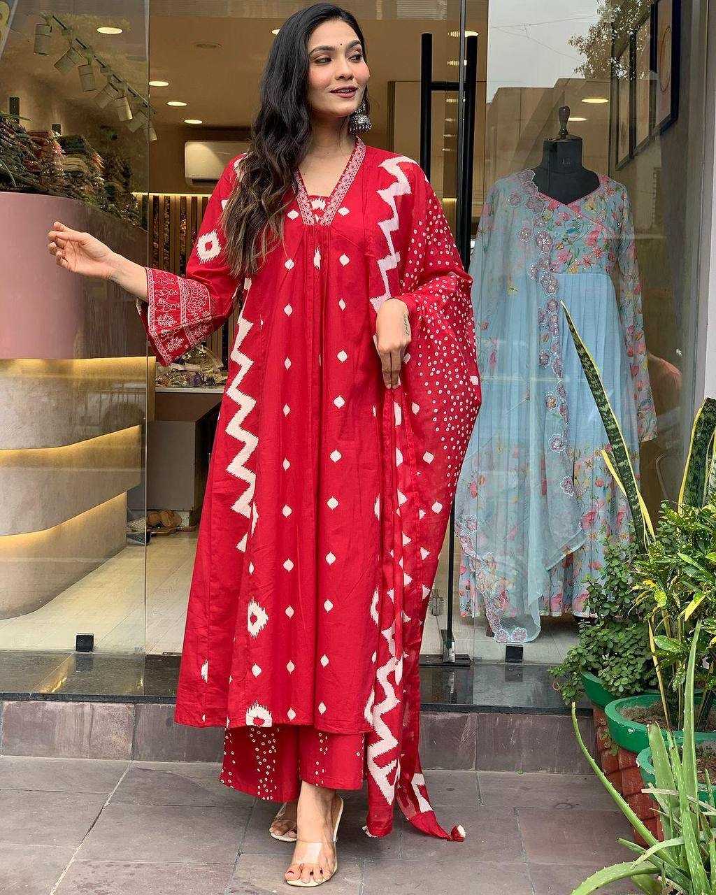 YNF COTTON KESH211 LDY100 SUITS & DRESSES WHOLESALE COTTON ANARKALI LADIES SUIT MANUFACTURER