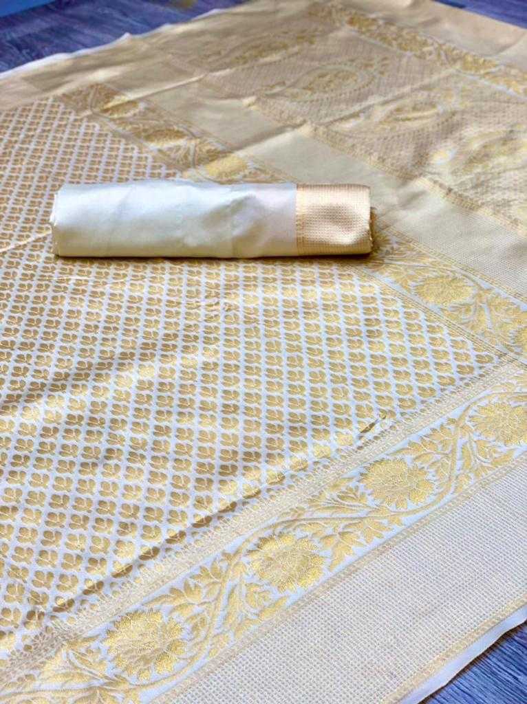 Ynf Banarasi Soft Silk RIN101 PATTI Silk Sarees Festive Collections Wholesale Kerala Kasavu Sarees White Silk Sarees Onam Collections Manufacturer