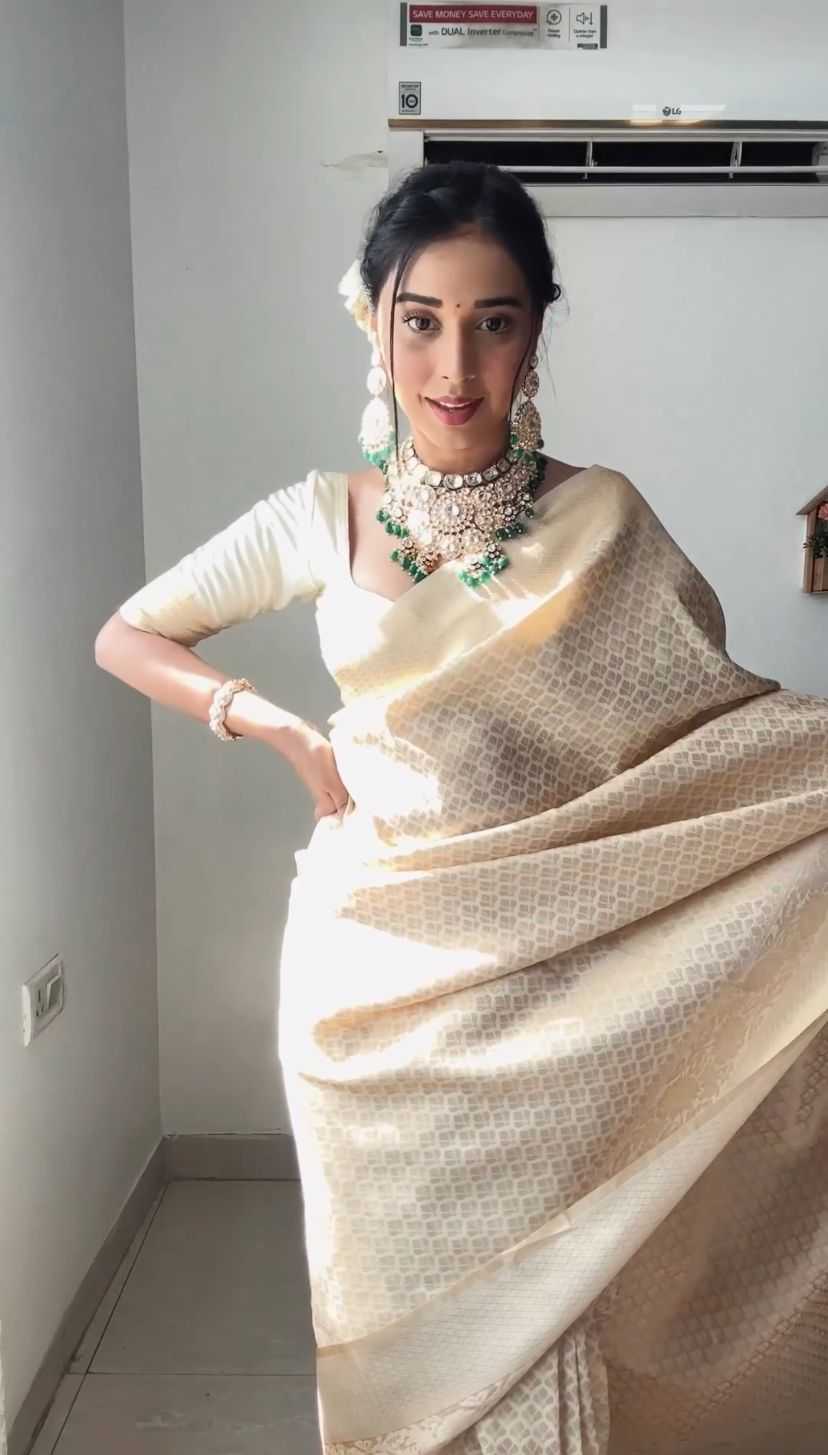 Ynf Banarasi Soft Silk RIN101 PATTI Silk Sarees Festive Collections Wholesale Kerala Kasavu Sarees White Silk Sarees Onam Collections Manufacturer