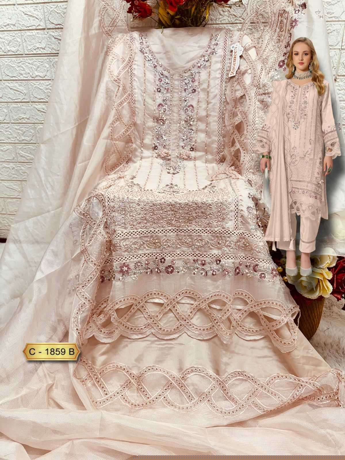 Ynf Kota Chex KESH446 FEPIC ROSEMEEN-1859 Suits & Dresses Islamic Clothing Festive Collections Wholesale Pakistani Suits Unstitched Suits Embroidery Suits Manufacturer