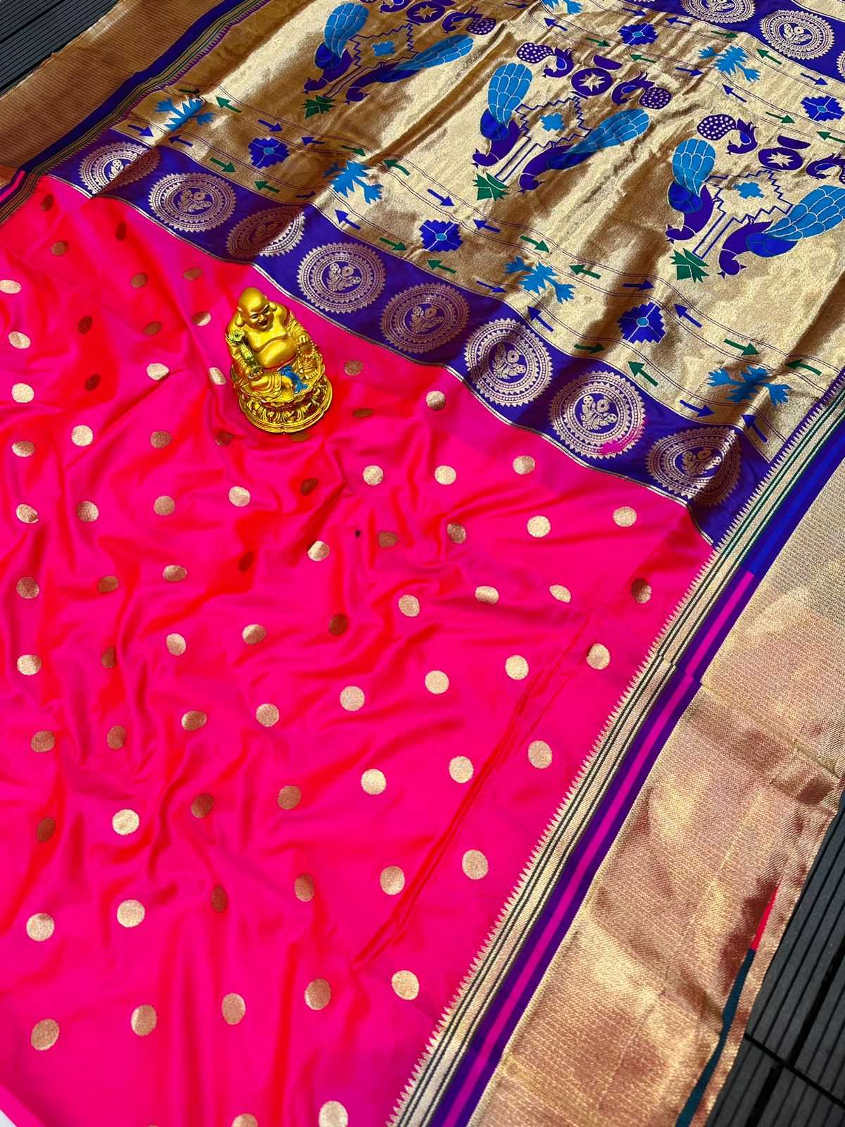 Ynf Paithani Silk RIN155 Sonali paithani Sarees Wholesale Silk Sarees Zari Sarees Sarees With Blouse Manufacturer