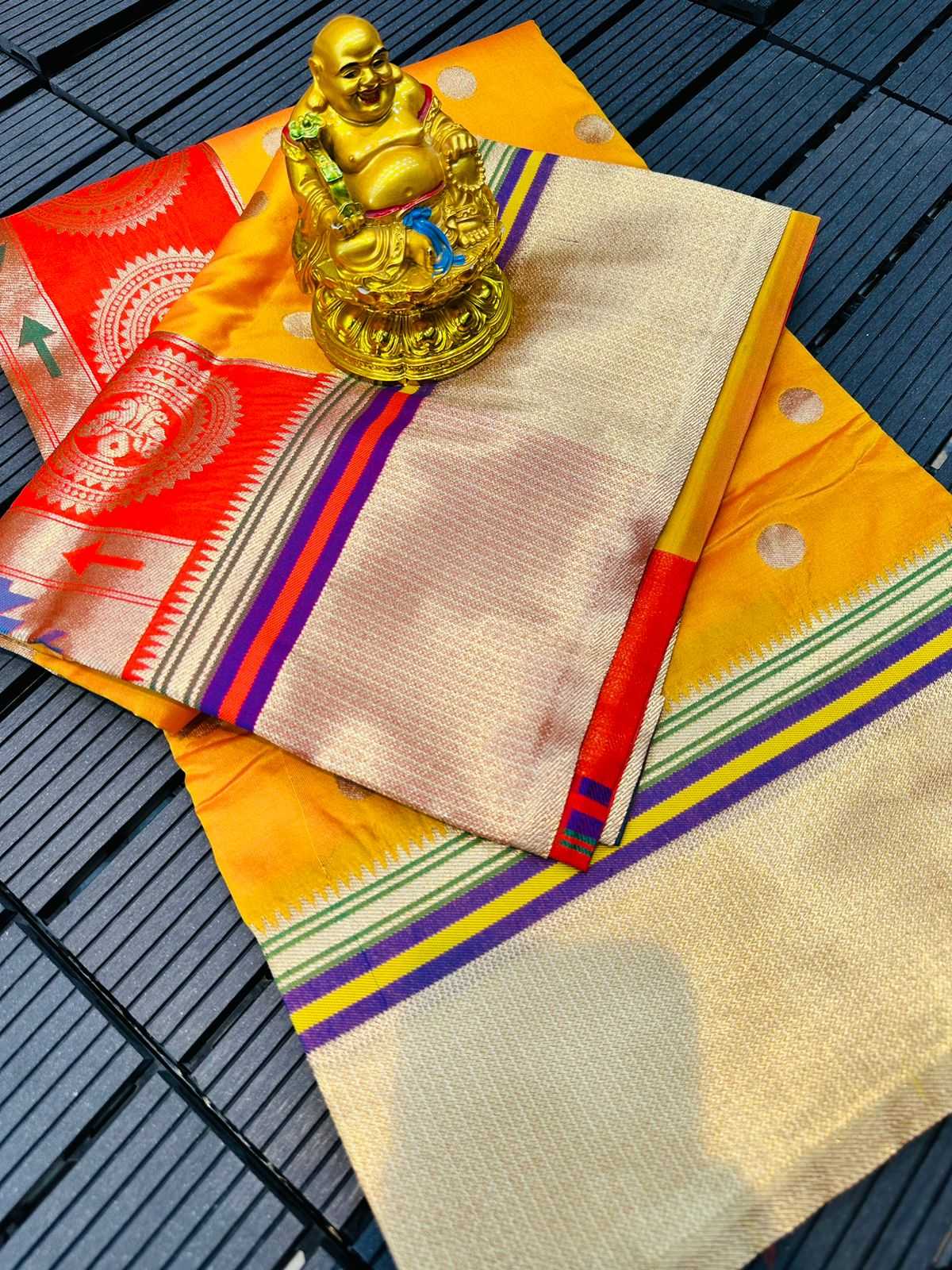 Ynf Paithani Silk RIN155 Sonali paithani Sarees Wholesale Silk Sarees Zari Sarees Sarees With Blouse Manufacturer