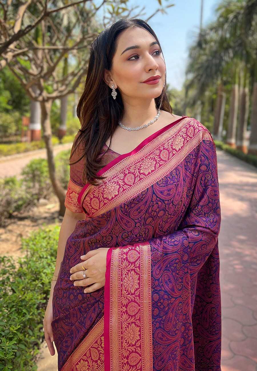 Ynf Silk RIN116 REW18 Silk Sarees Wholesale Brocade Sarees Designer Silk Sarees Zari Border Silk Sarees Manufacturer