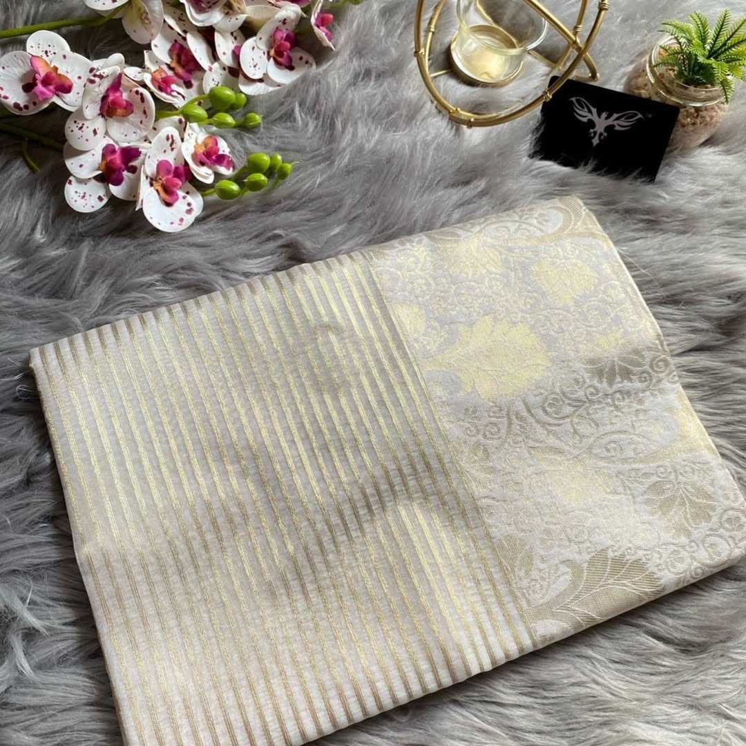 Ynf Banarasi Soft Silk RIN101 40171 Silk Sarees Festive Collections Wholesale Kerala Kasavu Sarees White Silk Sarees Onam Collections Manufacturer
