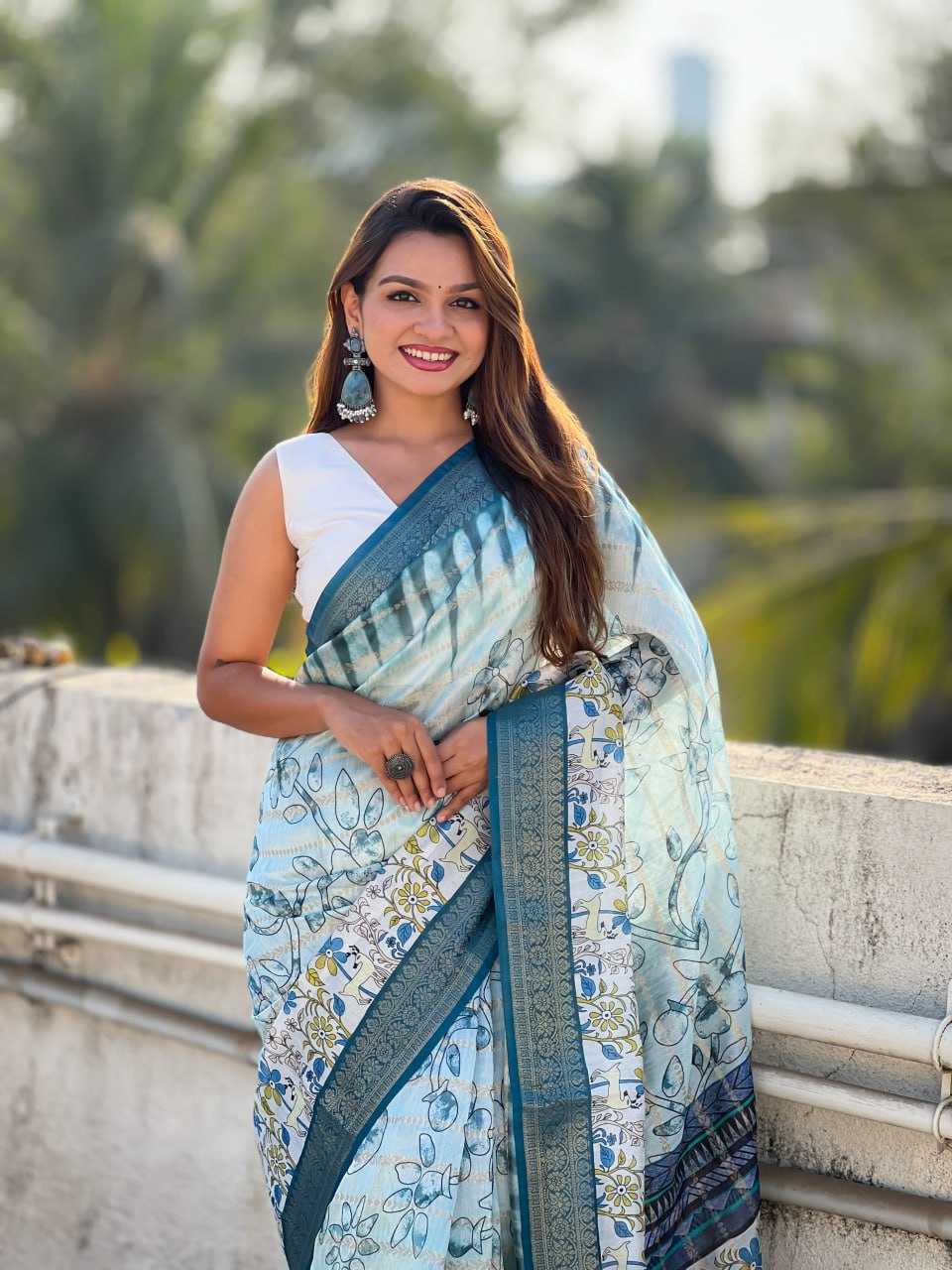 Ynf Chanderi Soft RIN116 LARA Sarees Silk Sarees Wholesale Chanderi Sarees Printed Silk Saree Printed Cotton Saree Chanderi Silk Sarees Office Wear Sarees Manufacturer