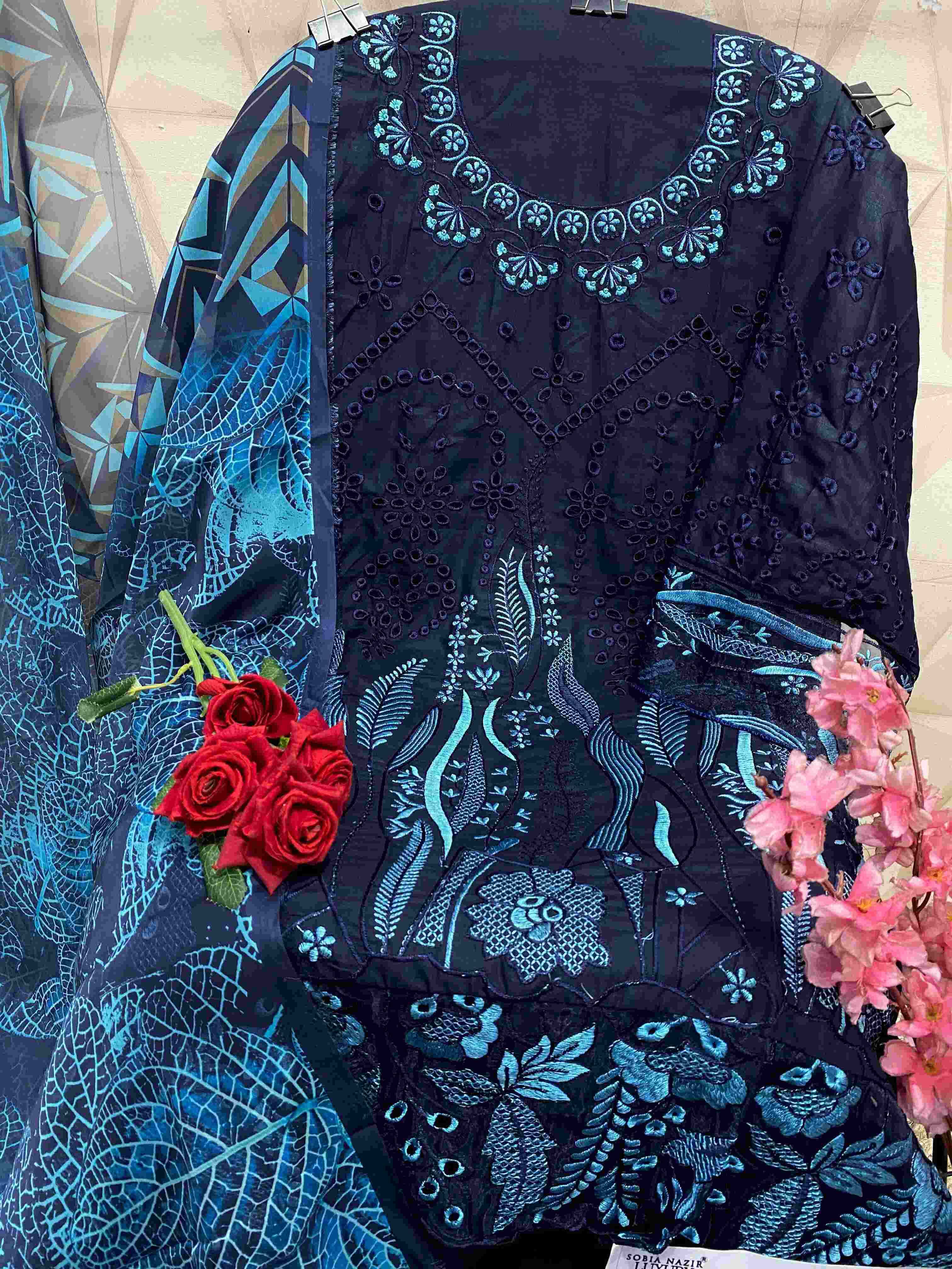 Ynf Chikan KESH444 SOBIA NAZIR-SN 1038 Suits & Dresses Islamic Clothing Festive Collections Wholesale Pakistani Suits Designer Suits Embroidered Suits Manufacturer