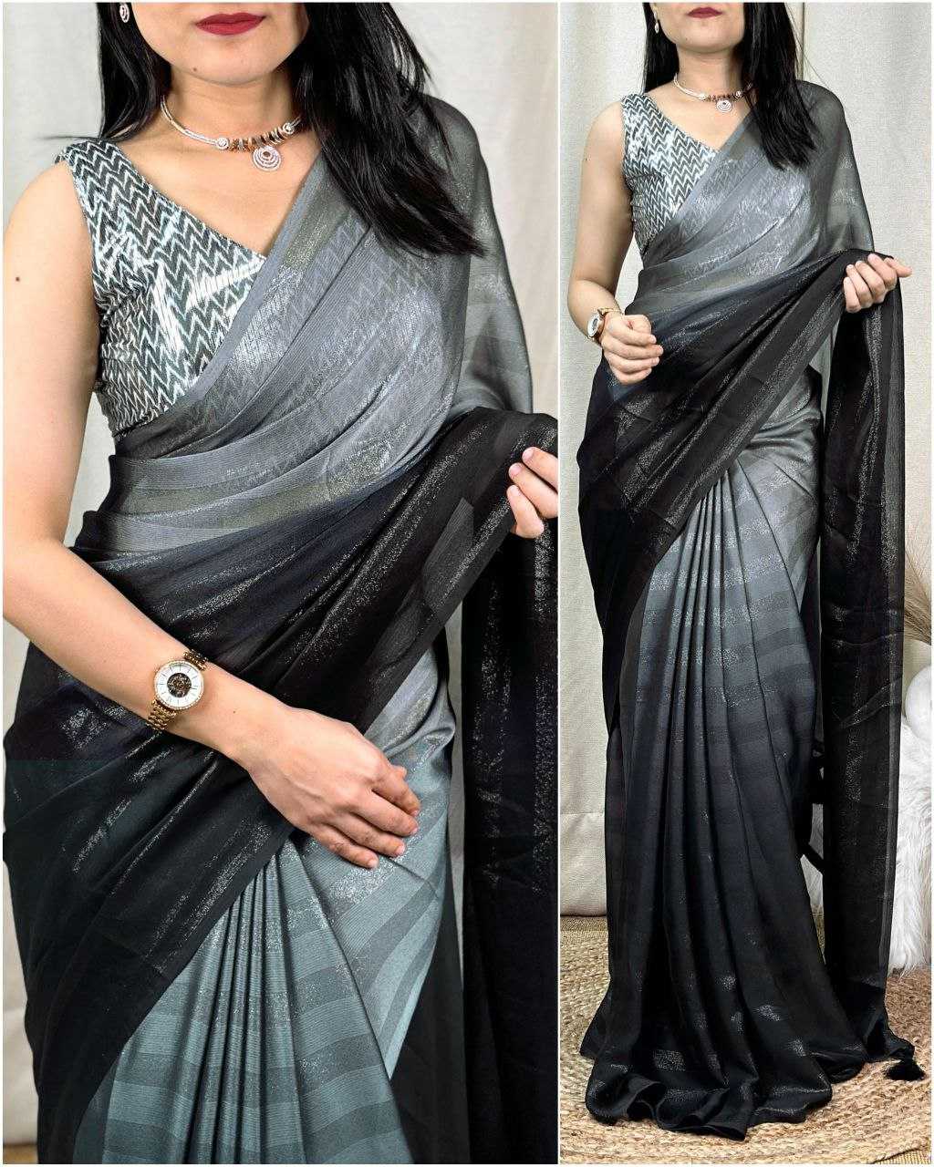 Ynf Georgette RIN196 VK-116 Raghvi Sarees Wholesale Designer Sarees Chiffon Sarees Lightweight Sarees Manufacturer