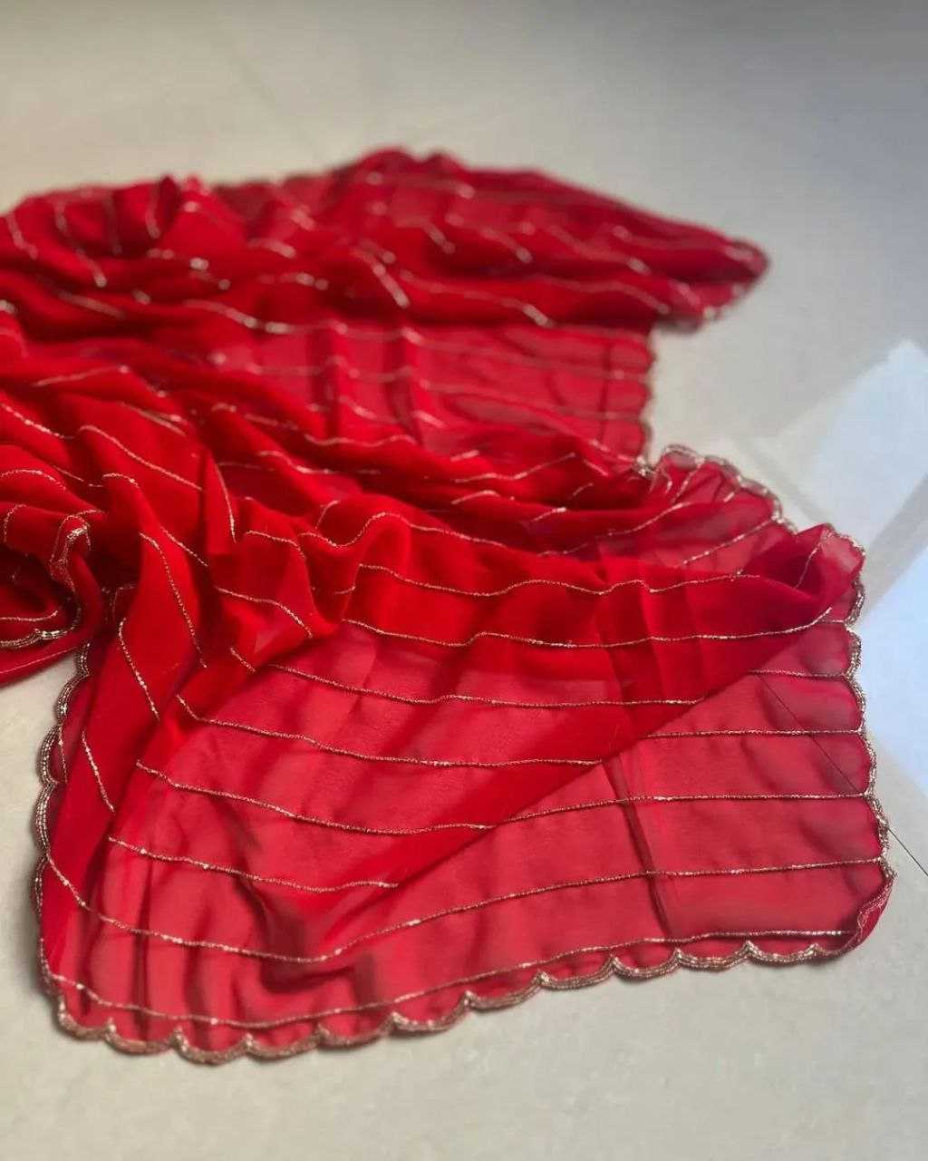 Ynf Georgette RIN206 572 Sarees Wholesale Leheriya Sarees Hand Work Sarees Cutwork Saree Manufacturer