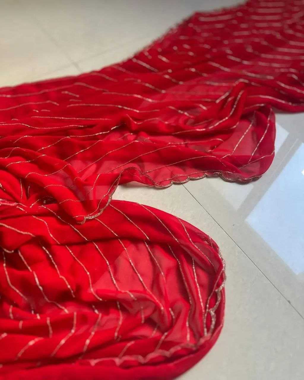 Ynf Georgette RIN206 572 Sarees Wholesale Leheriya Sarees Hand Work Sarees Cutwork Saree Manufacturer