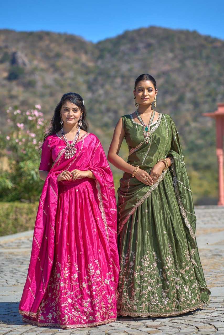 Ynf Heavy Chinnon Silk RIN119 9011 Lehengas Wholesale Traditional Lehenga Embroidered Lehenga Zari Work Lehenga Manufacturer