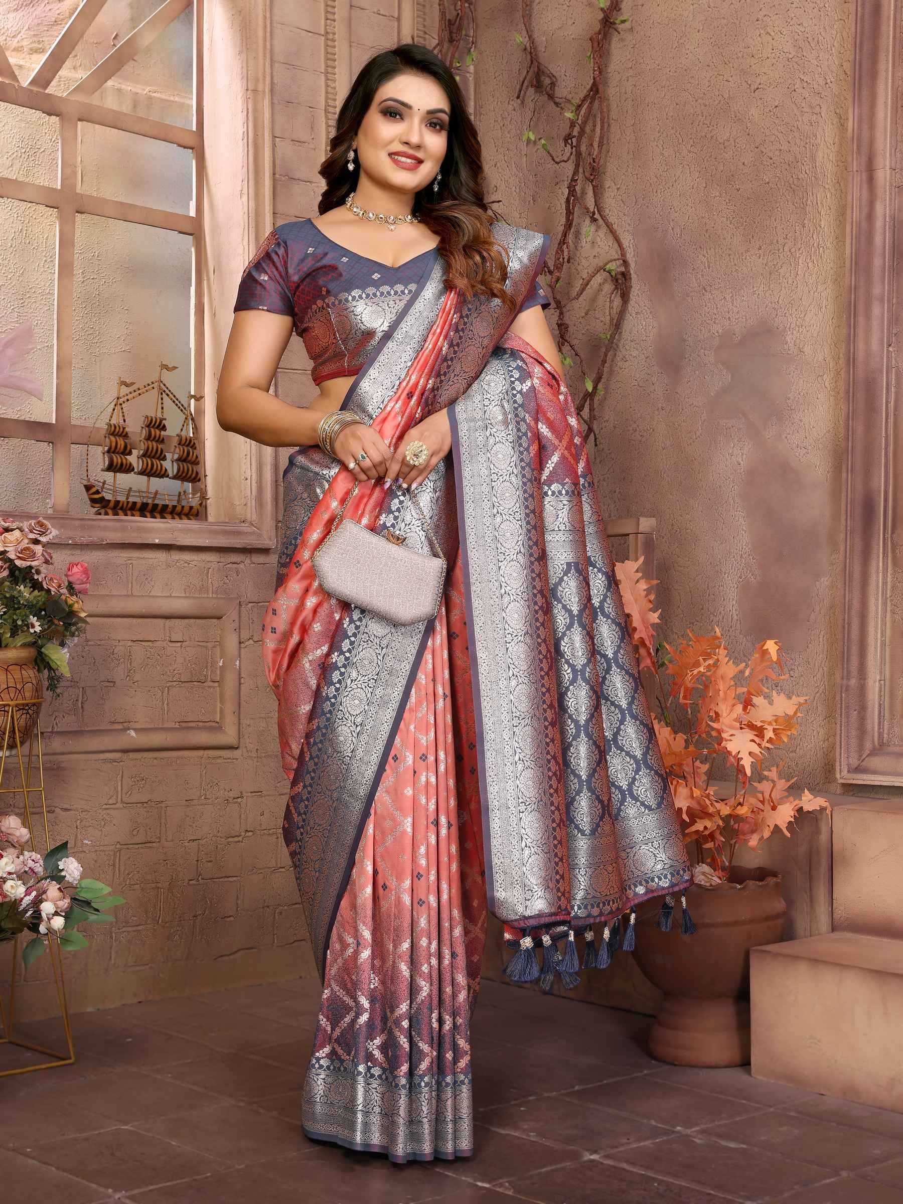 Ynf Lichi Silk RIN144 Kundan Sarees Wedding Collections Wholesale Silk Sarees Wedding Outfits Manufacturer