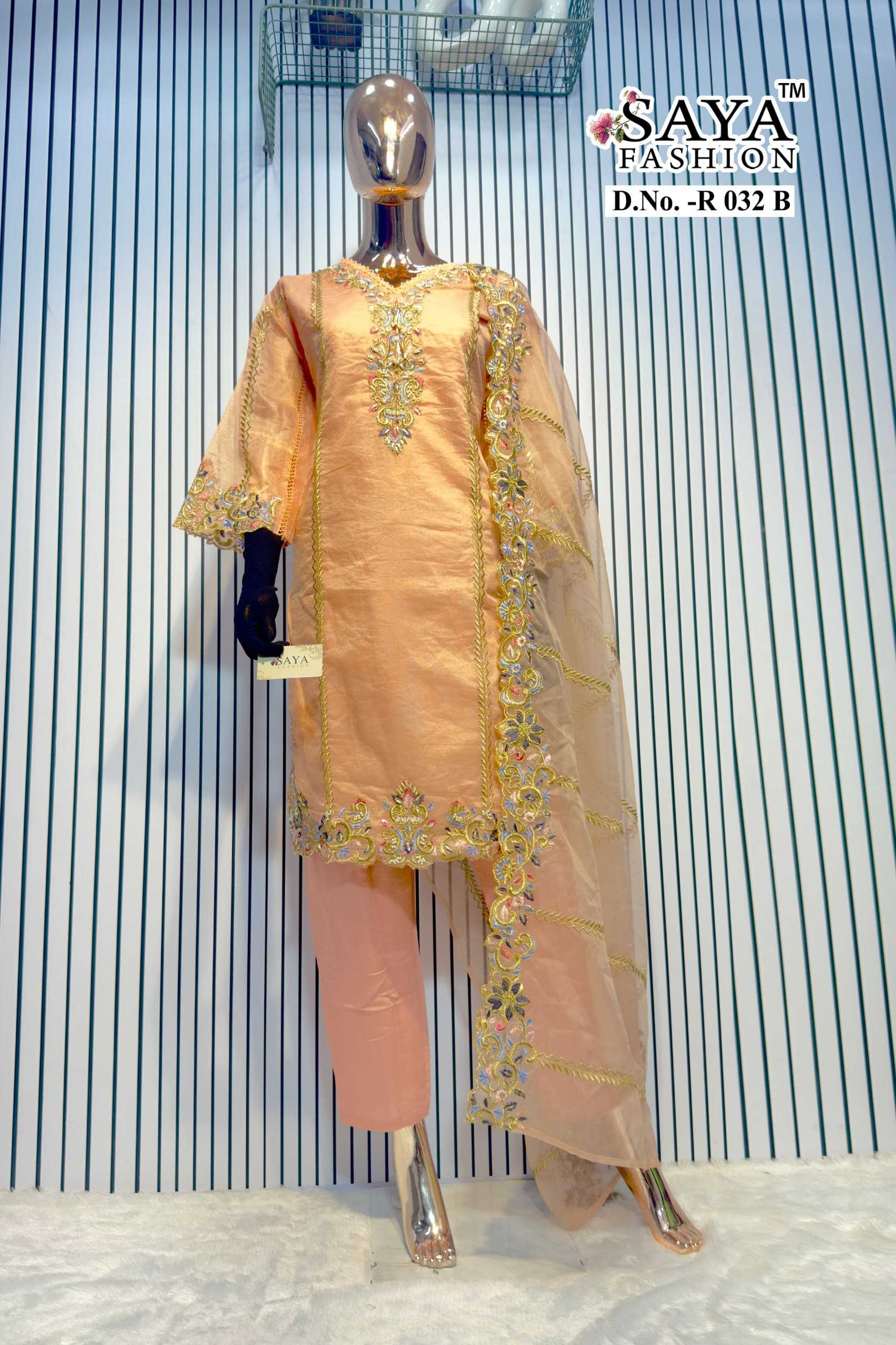 Ynf Organza KESH444 SAYA FASHION R-032 Suits & Dresses Islamic Clothing Festive Collections Wholesale Pakistani Suits Embroidered Suits Handwork Suits Manufacturer