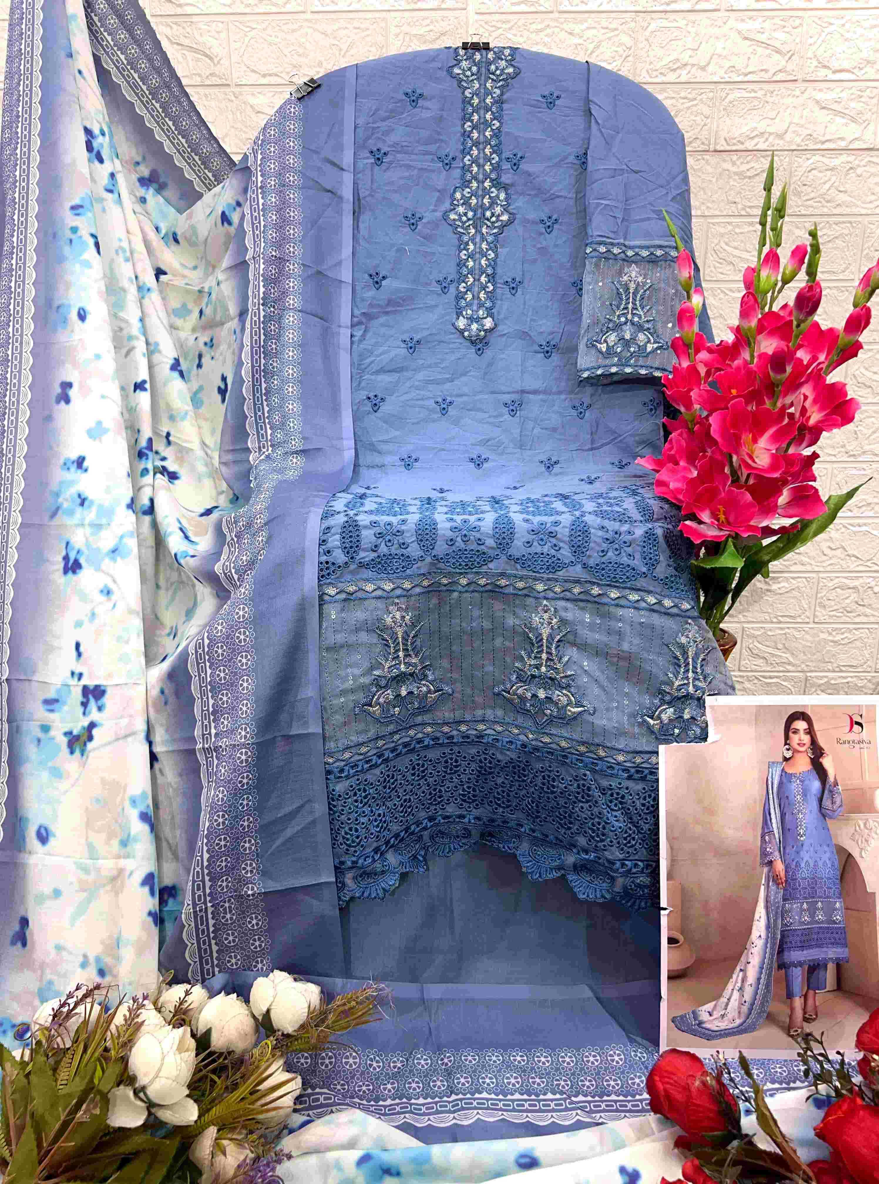 Ynf Pure Cotton KESH444 DEEPSY SUITS Rangrasiya Lawn-25-2 Suits & Dresses Islamic Clothing Festive Collections Wholesale Pakistani Suits Embroidery Suits Cotton Dresses Manufacturer