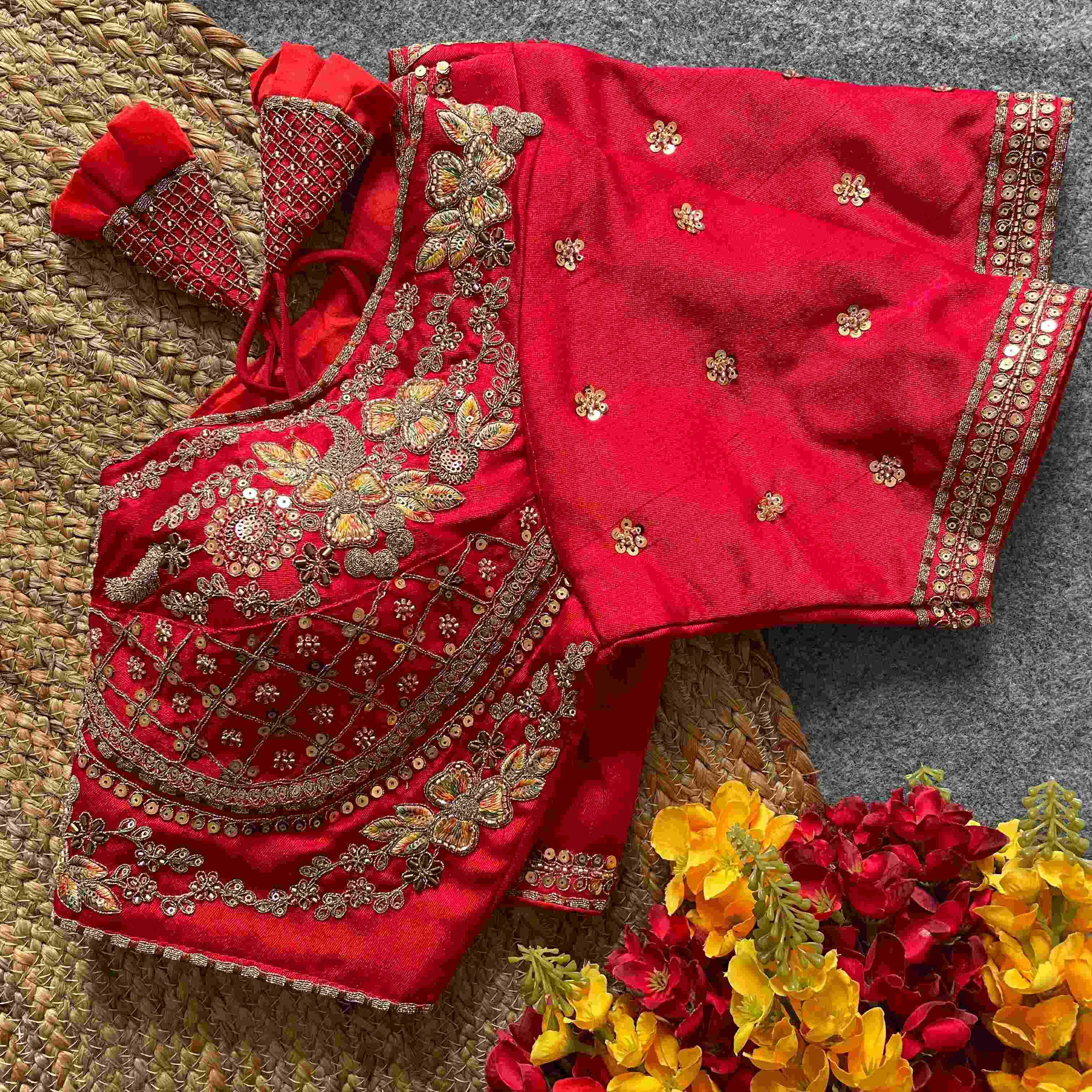 Ynf Pure Silk KESH426 SAHIBA- 10 Readymade Blouses Wholesale Sequence Embroidery Blouse Embroidered Blouses Silk Blouse Manufacturer