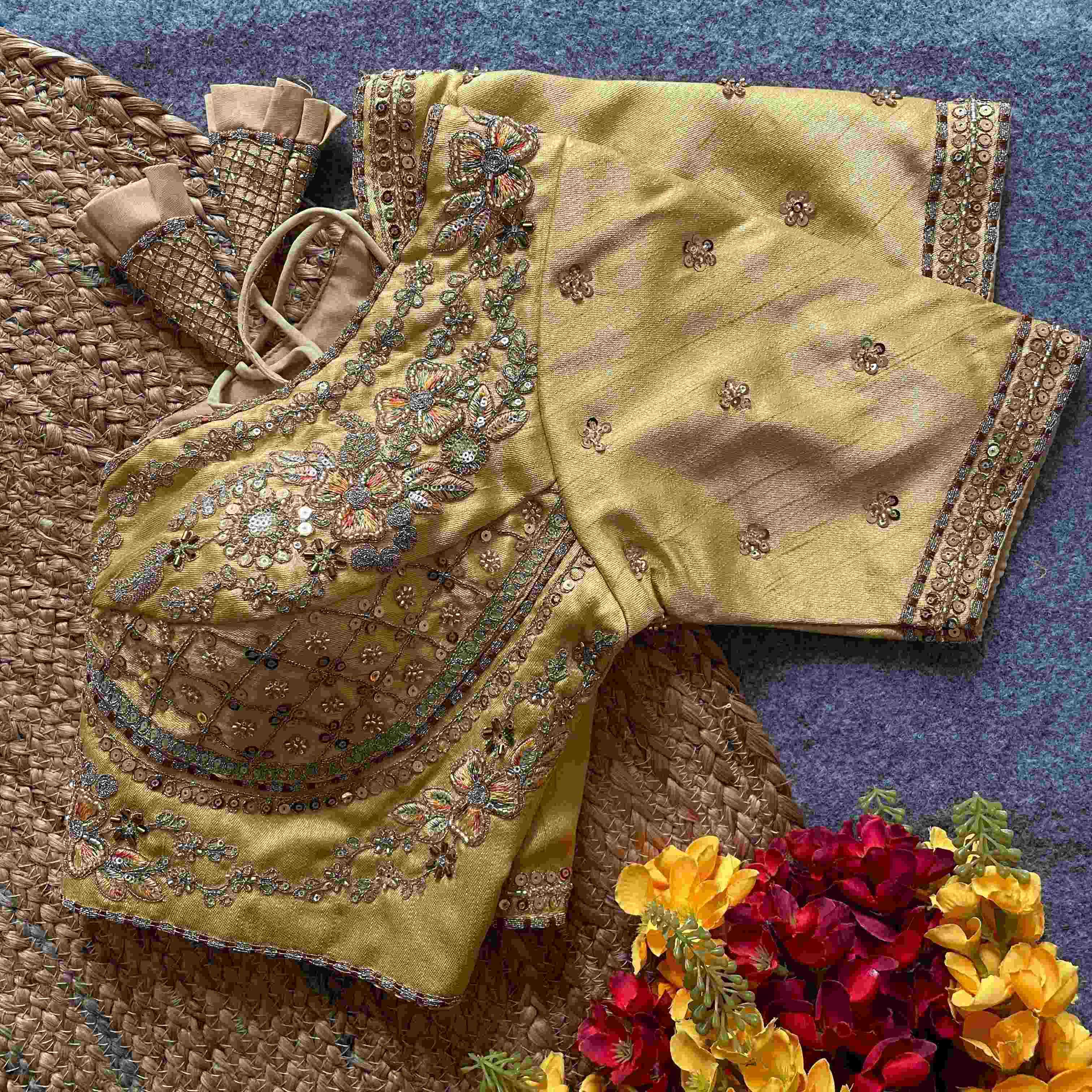 Ynf Pure Silk KESH426 SAHIBA- 10 Readymade Blouses Wholesale Sequence Embroidery Blouse Embroidered Blouses Silk Blouse Manufacturer