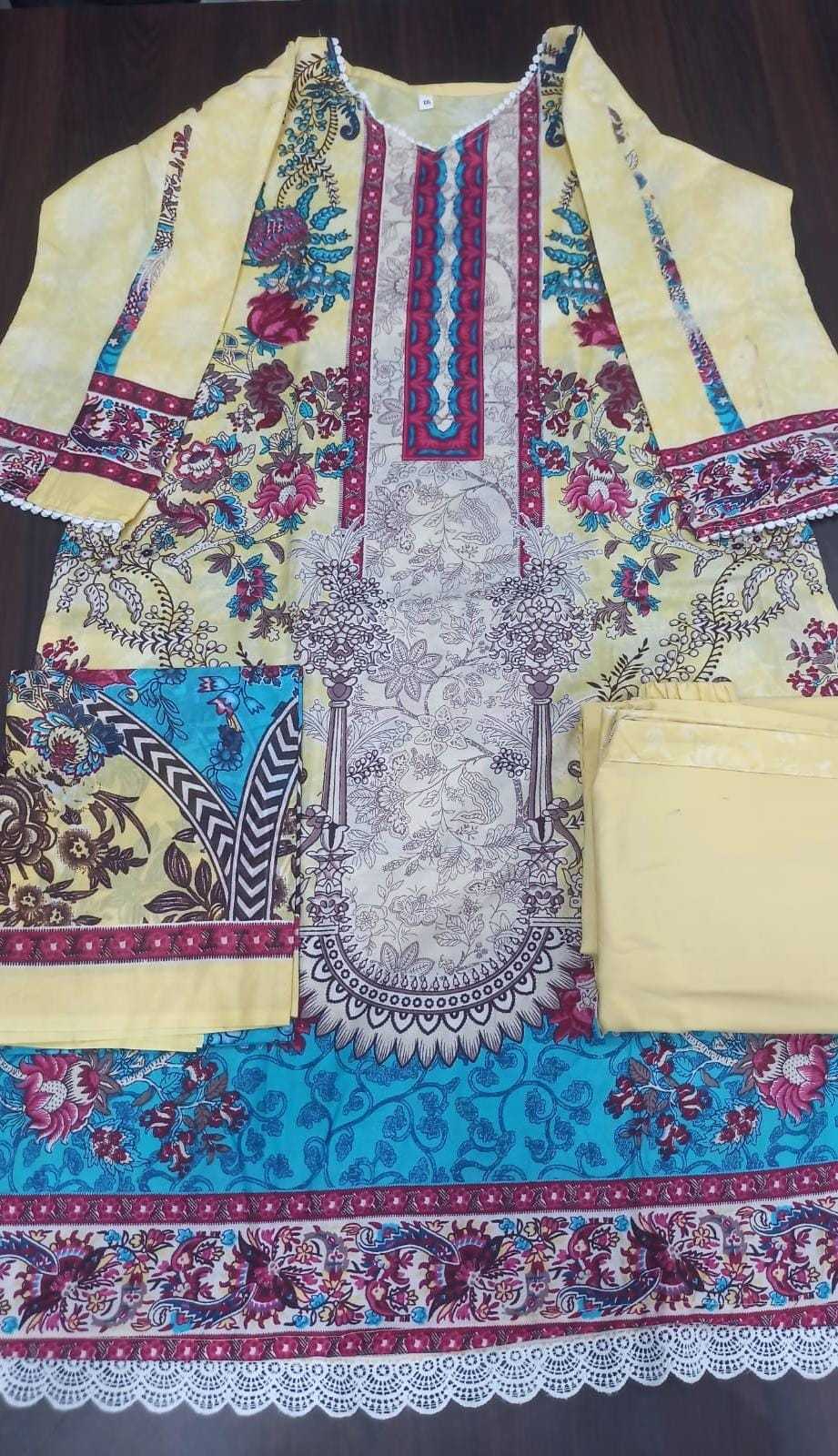 Ynf Soft Cotton RIN186 NAFISHA COTTON-ANDAAZ KARACHI SUITS VOL 07 Setwise Collections Wholesale Pakistani Suits Catalogs Dresses & Suits Catalogs Manufacturer