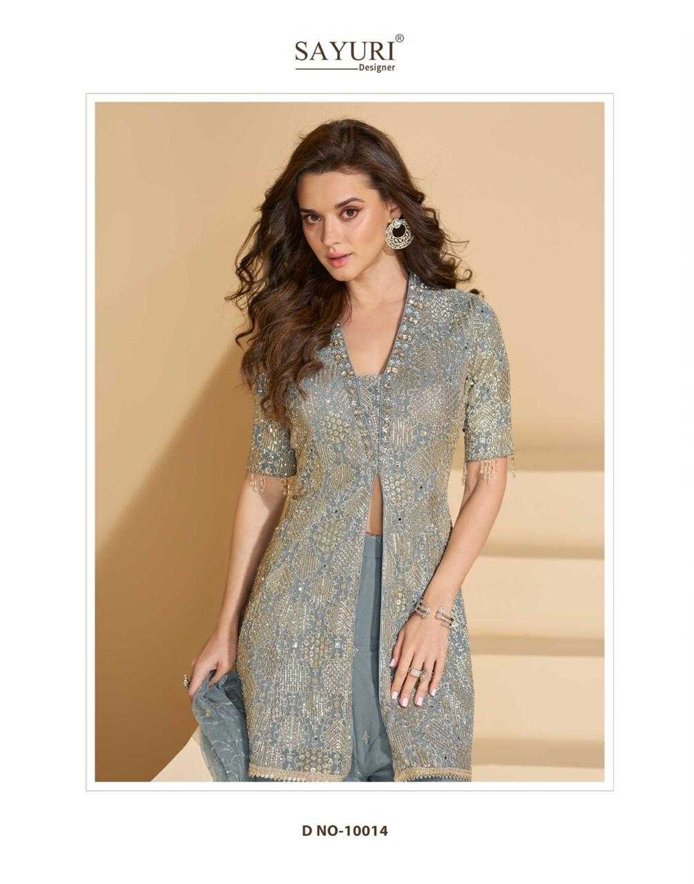 Ynf Georgette RIN184 SAYURI-ANOKHI Suits & Dresses Wedding Collections Festive Collections Wholesale Embroidery Suits Palazzo Suit Georgette Suit Manufacturer