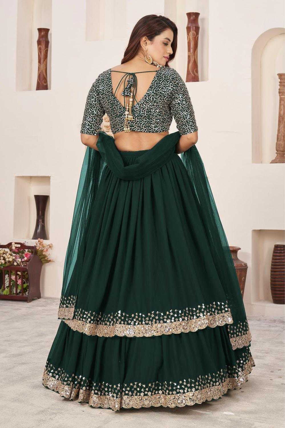 Ynf Georgette RIN197 Aanchal-1869 Lehengas Wedding Collections Festive Collections Wholesale Net Fancy Lehenga Georgette Lehenga Heavy Lehenga Manufacturer