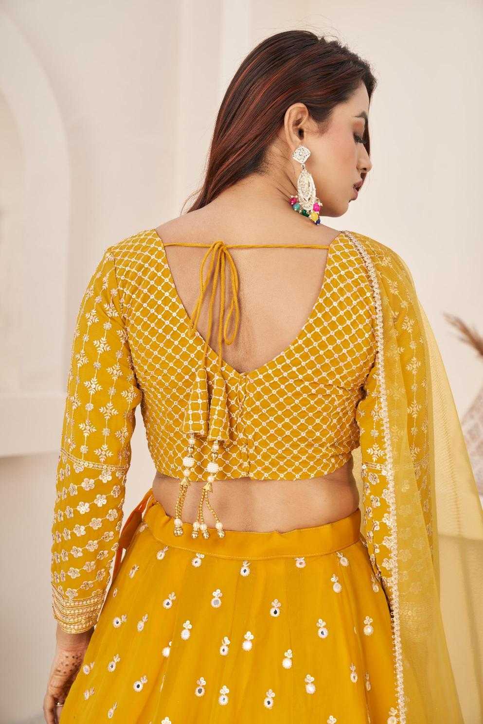 Ynf Georgette RIN197 Aanchal-1869 Lehengas Wedding Collections Festive Collections Wholesale Net Fancy Lehenga Georgette Lehenga Heavy Lehenga Manufacturer