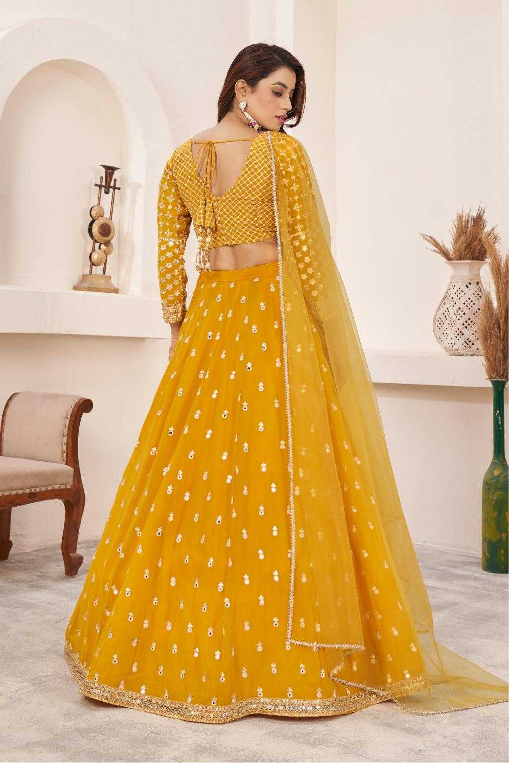 Ynf Georgette RIN197 Aanchal-1869 Lehengas Wedding Collections Festive Collections Wholesale Net Fancy Lehenga Georgette Lehenga Heavy Lehenga Manufacturer