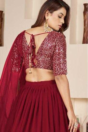 Ynf Georgette RIN197 Aanchal-1869 Lehengas Wedding Collections Festive Collections Wholesale Net Fancy Lehenga Georgette Lehenga Heavy Lehenga Manufacturer