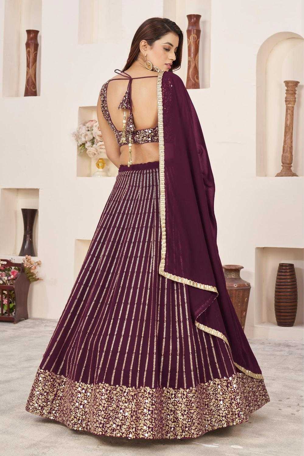 Ynf Georgette RIN197 Aanchal-1869 Lehengas Wedding Collections Festive Collections Wholesale Net Fancy Lehenga Georgette Lehenga Heavy Lehenga Manufacturer