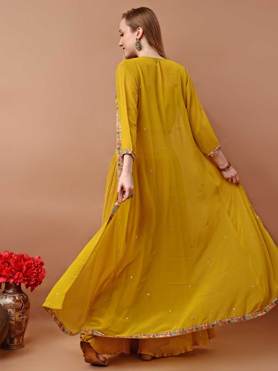Ynf Georgette RIN197 MOKSHA Suits & Dresses Wedding Collections Festive Collections Wholesale Embroidery Suits Palazzo Suit Georgette Suit Manufacturer