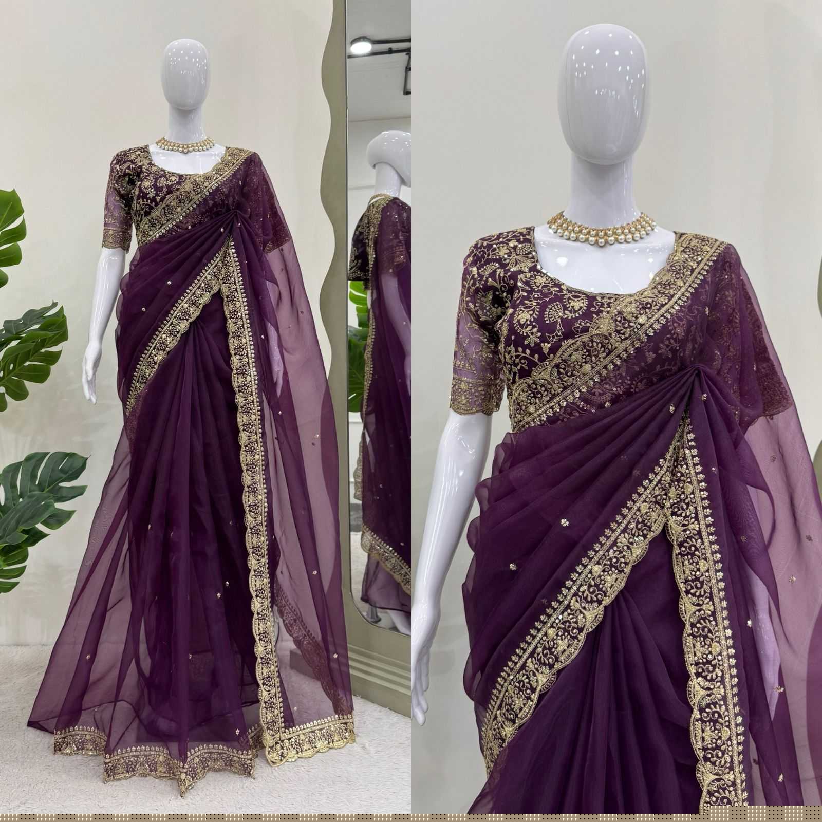 Ynf Organza Silk RIN134 571 Sarees Wedding Collections Wholesale Designer Sarees Cocktail Party Outfits Manufacturer
