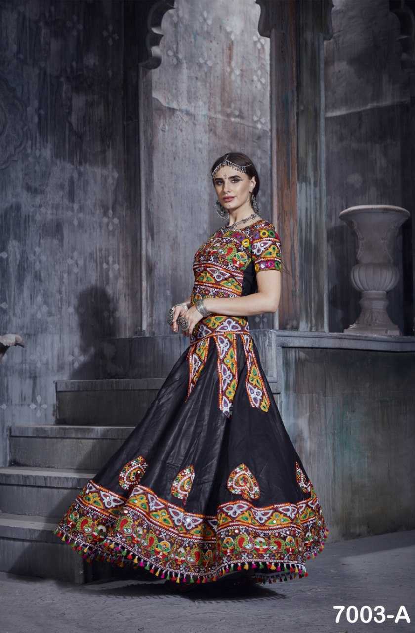 Ynf Art Silk RIN227 7003 Lehengas Festive Collections Wholesale Mirror Work Lehenga Navratri Chaniya Choli Manufacturer