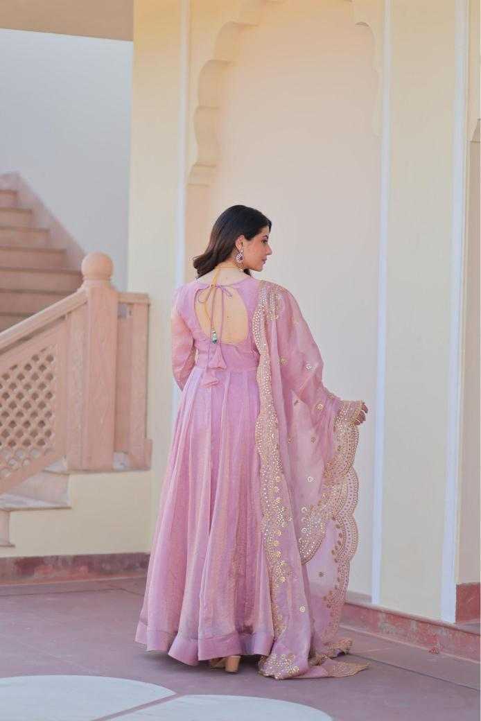 Ynf Chinon KESH481 BRIGHT Gowns Wedding Collections Festive Collections Wholesale Embroidery Gowns Chiffon Gowns Gown With Cancan Manufacturer