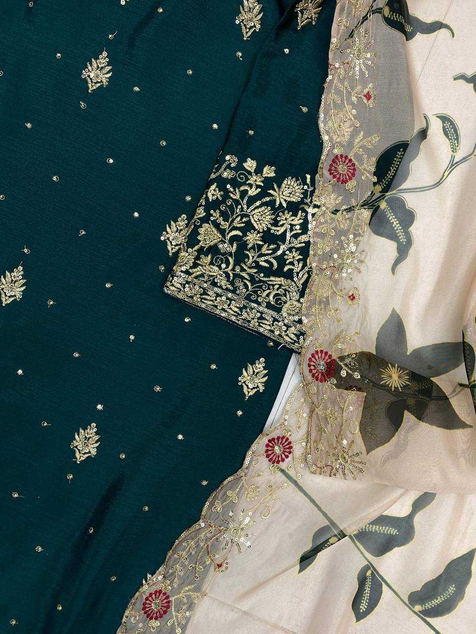 Ynf Chinon RIN141 1946 Suits & Dresses Islamic Clothing Wholesale Sharara Salwar Suits Pakistani Suits Embroidered Suits Manufacturer