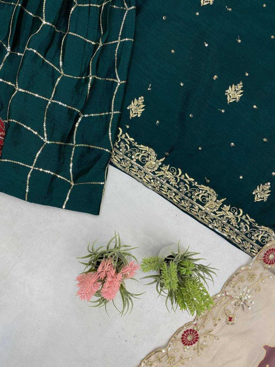 Ynf Chinon RIN141 1946 Suits & Dresses Islamic Clothing Wholesale Sharara Salwar Suits Pakistani Suits Embroidered Suits Manufacturer