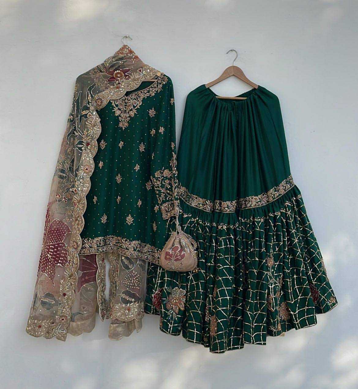 Ynf Chinon RIN141 1946 Suits & Dresses Islamic Clothing Wholesale Sharara Salwar Suits Pakistani Suits Embroidered Suits Manufacturer