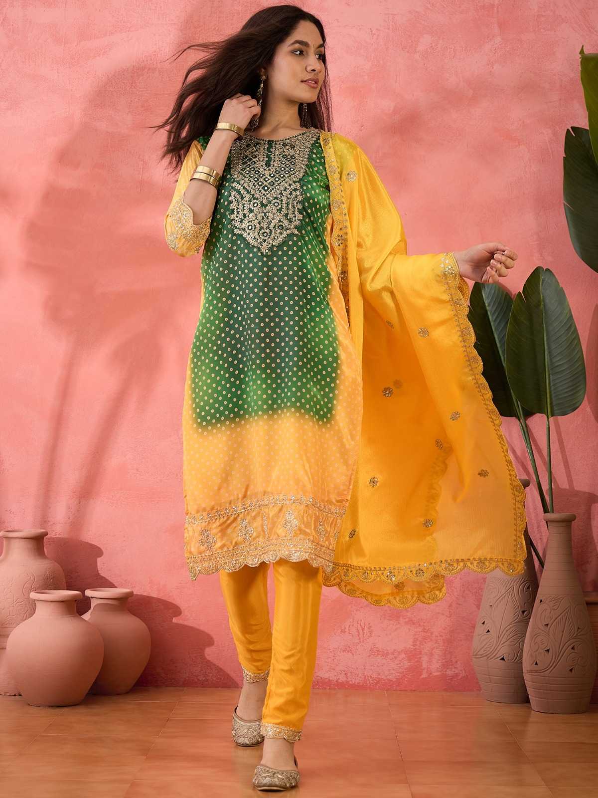 Ynf Chinon Silk RIN184 ARISSA Suits & Dresses Wedding Collections Festive Collections Wholesale Ladies Silk Suit Wedding Suits Designer Suits Manufacturer