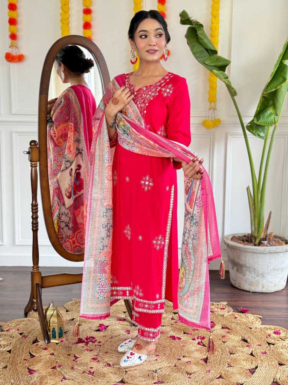 Ynf Cotton KESH495 Gotapati Suits & Dresses Wholesale Ladies Suits Printed Suits Embroidery Suits Manufacturer