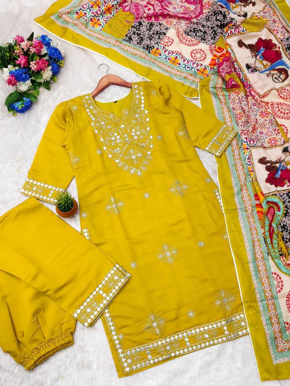 Ynf Cotton KESH495 Gotapati Suits & Dresses Wholesale Ladies Suits Printed Suits Embroidery Suits Manufacturer
