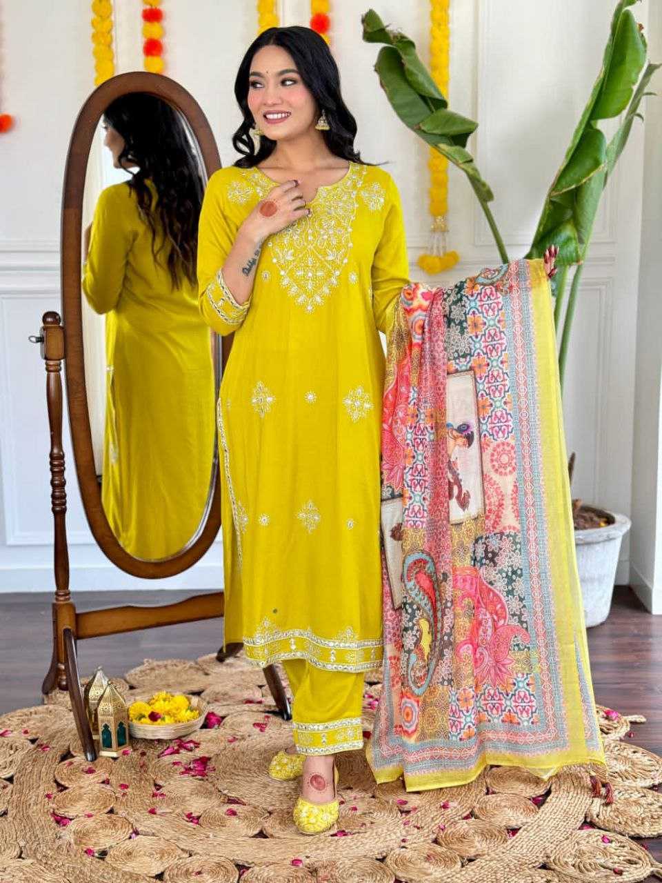 Ynf Cotton KESH495 Gotapati Suits & Dresses Wholesale Ladies Suits Printed Suits Embroidery Suits Manufacturer