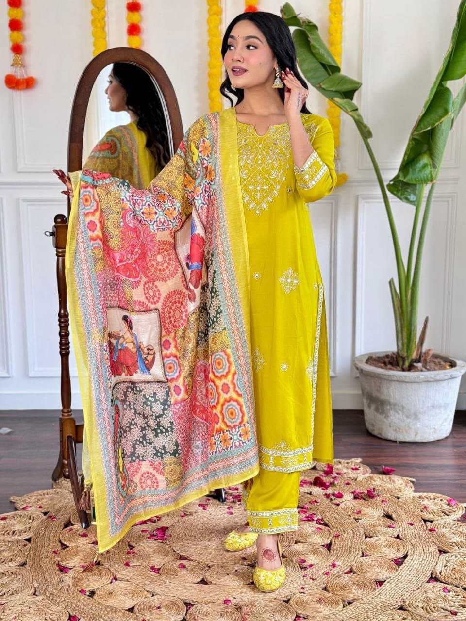 Ynf Cotton KESH495 Gotapati Suits & Dresses Wholesale Ladies Suits Printed Suits Embroidery Suits Manufacturer