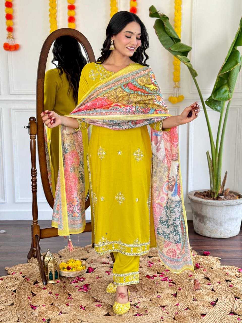 Ynf Cotton KESH495 Gotapati Suits & Dresses Wholesale Ladies Suits Printed Suits Embroidery Suits Manufacturer