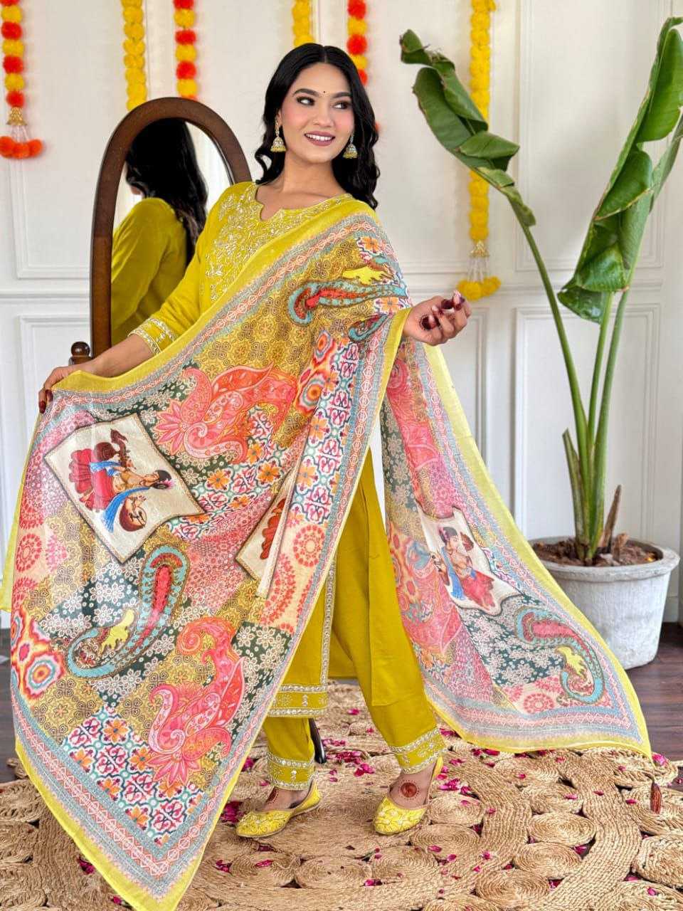 Ynf Cotton KESH495 Gotapati Suits & Dresses Wholesale Ladies Suits Printed Suits Embroidery Suits Manufacturer